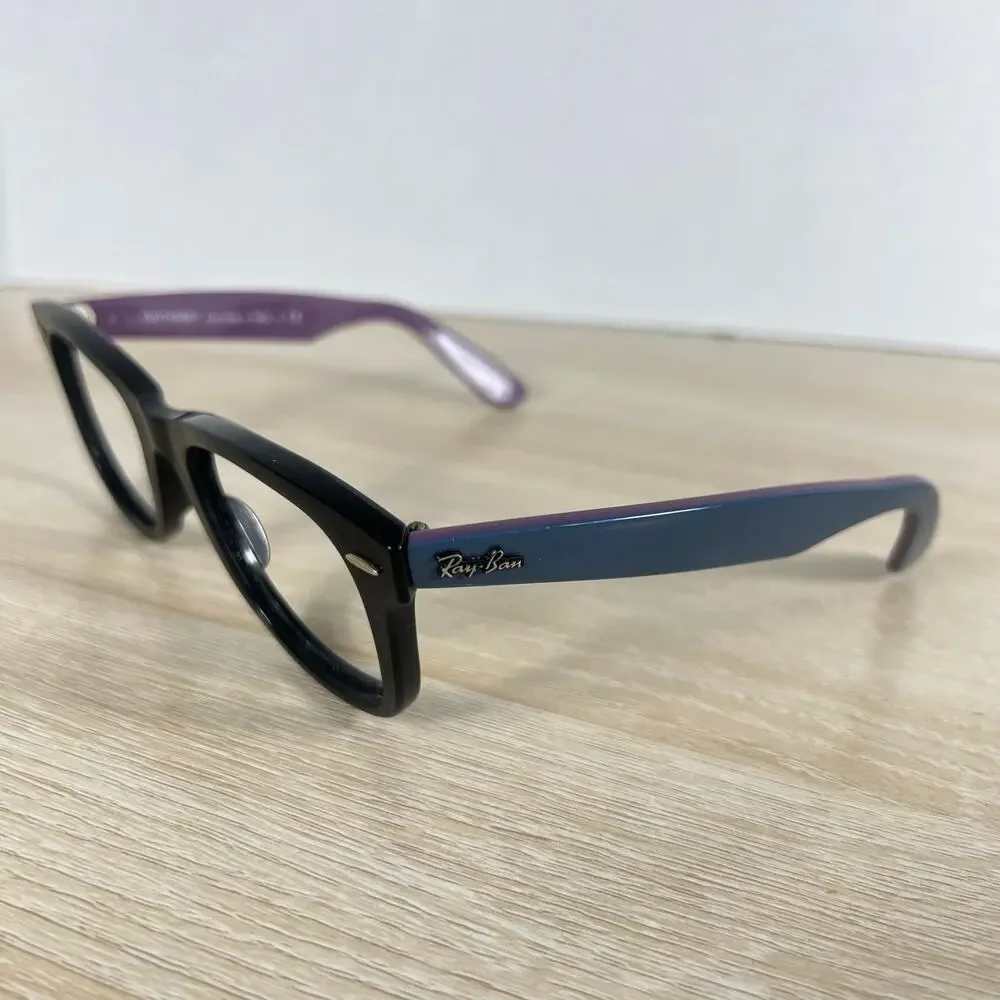 RARE! Ray-Ban RB2140 Wayfarer 1174/4T Sunglasses Frames ONLY Black Blue 50-22